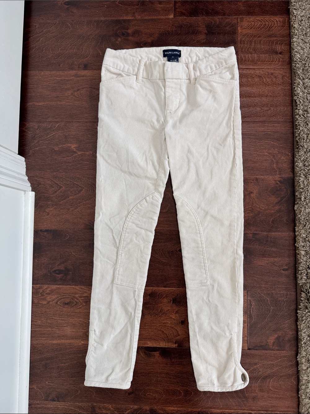 Ralph Lauren Cream Corduroy Pants Girls size 8, Classy Old Money Vibes, Luxury